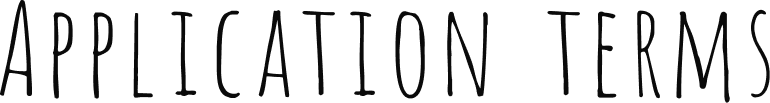 Application terms