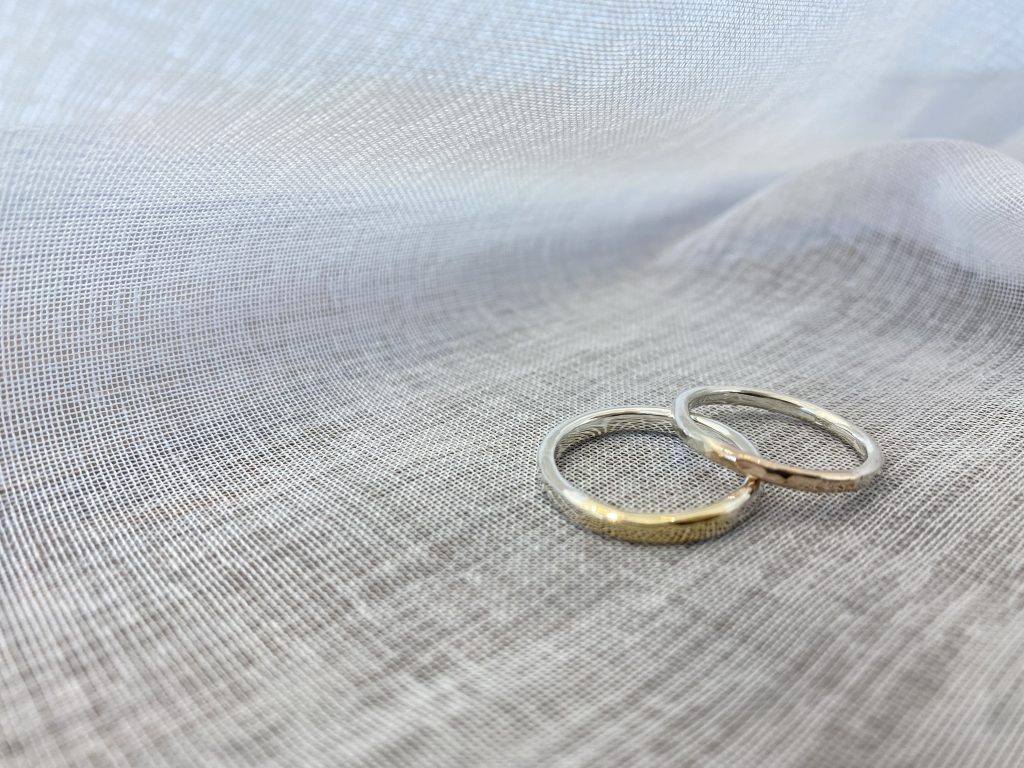 (日本語) 結婚指輪にK18combination
